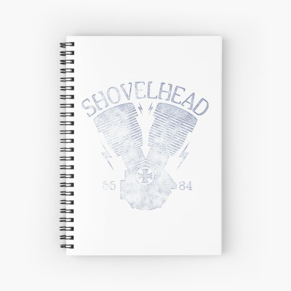 Shovelhead Motorcycle Engine Spiral Notebook