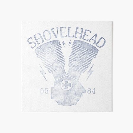 Shovelhead Motorcycle Engine Art Board Print