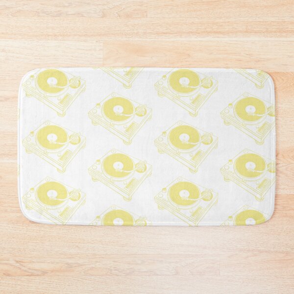 Item preview, DJ Turntable Retro Graphic Tee (Flavescent Yellow Lines) Analog / Music designed and sold by analogdigitalvz.