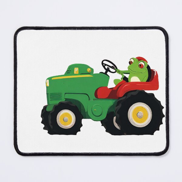 Item preview, Frog on a tractor designed and sold by StyleSketch.