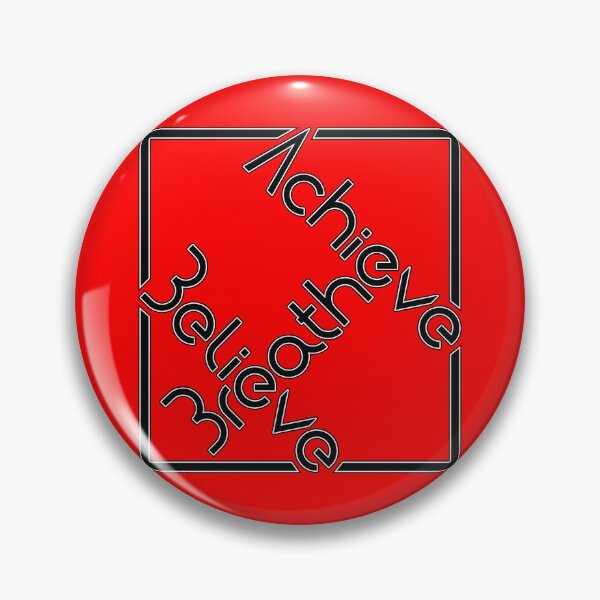 Item preview, Breathe, Believe, Achieve Logo Motto Emblem designed and sold by Harlake.
