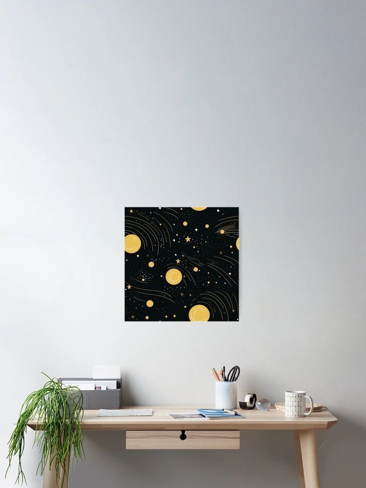 Thumbnail 2 of 3, Poster, Interstellar Pattern designed and sold by SideSignal.