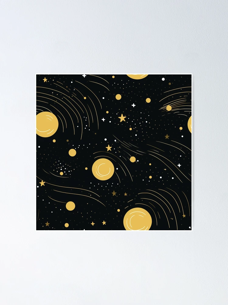 Thumbnail 1 of 3, Poster, Interstellar Pattern designed and sold by SideSignal.