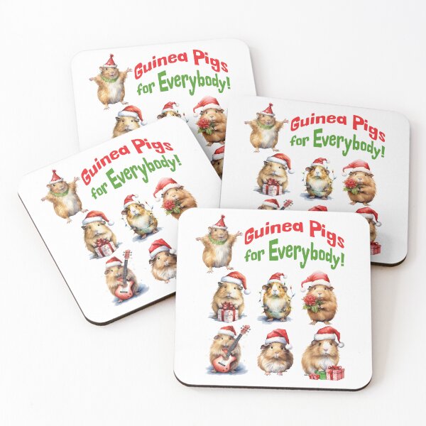 Item preview, Funny "Guinea Pigs For Everybody" furry potato Christmas design designed and sold by LuxindaSwirl.