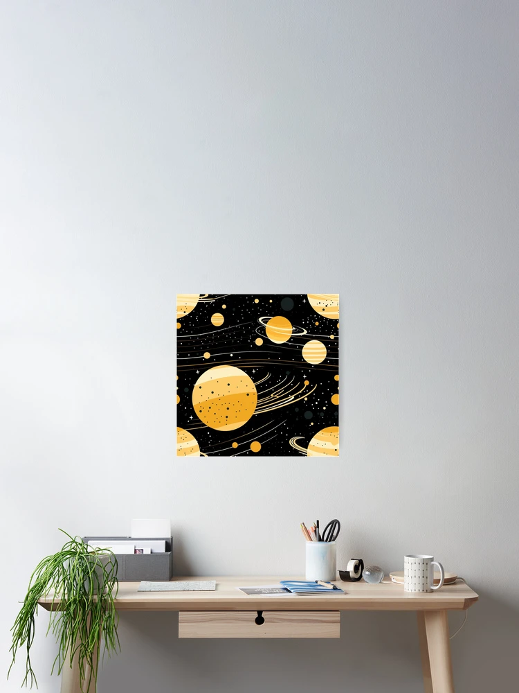 Thumbnail 2 of 3, Poster, Interstellar Pattern designed and sold by SideSignal.