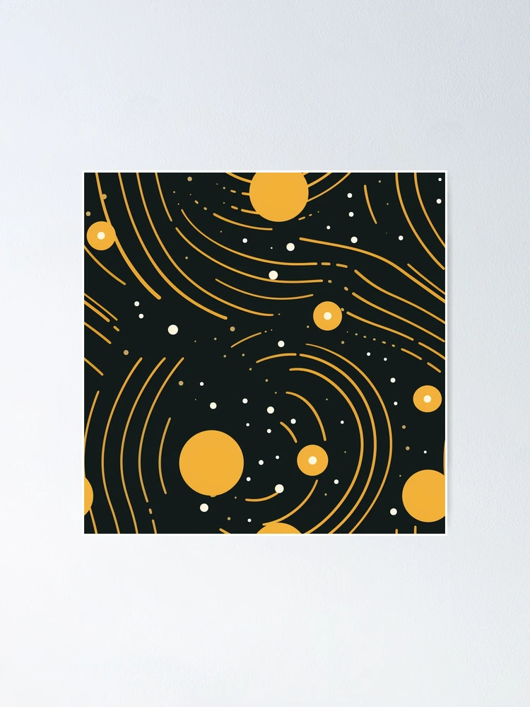 Thumbnail 1 of 3, Poster, Interstellar Pattern designed and sold by SideSignal.