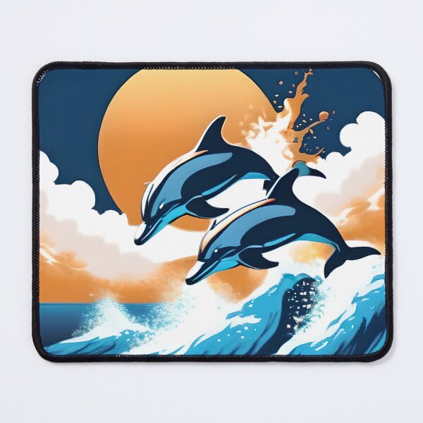 Item preview, Dolphins playing in Waves designed and sold by Winthrop Brookhouse.