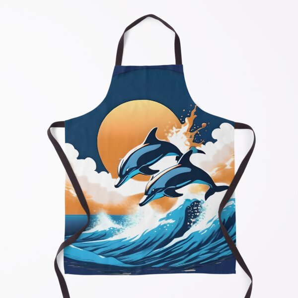 Item preview, Dolphins playing in Waves designed and sold by Winthrop Brookhouse.