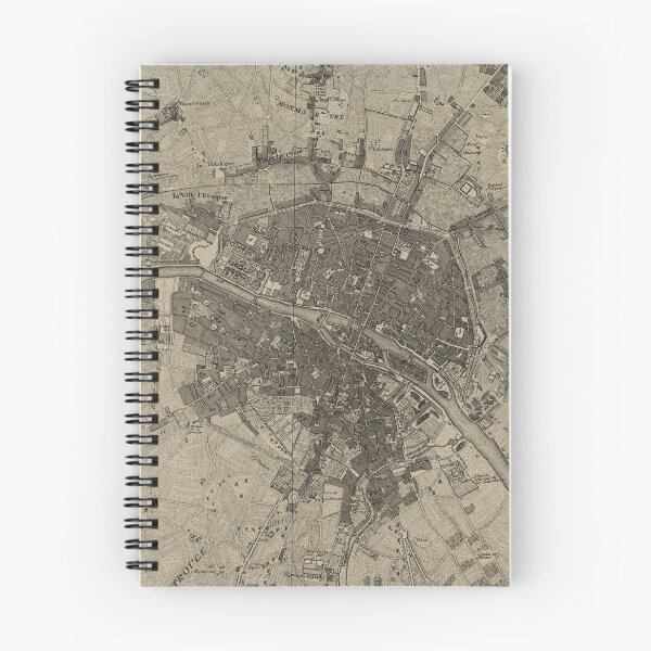 Item preview, Vintage Map of Paris France (1735) designed and sold by BravuraMedia.