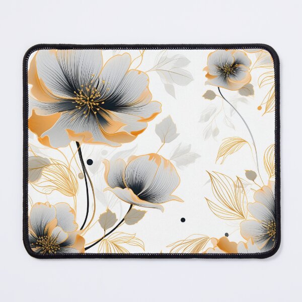 Item preview, delicate floral line art print designed and sold by dcrc.