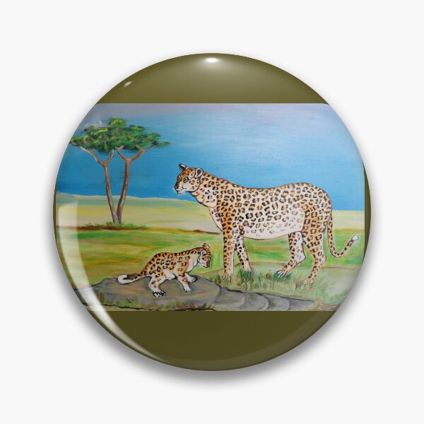 Item preview, Great relaxing Mother Leopard with her cub designed and sold by annenambiro.