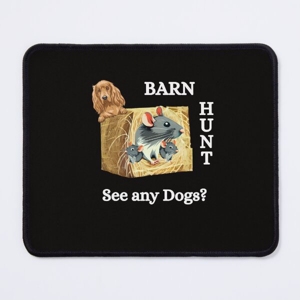 Item preview, Funny Barn Hunt - See any dogs featuring 3 Rats and a red Cocker Spaniel designed and sold by LBKdesigns.