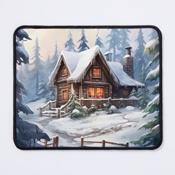 Item preview, Cabin Calm: A Watercolor Winter Wonderland designed and sold by Shirtastically.