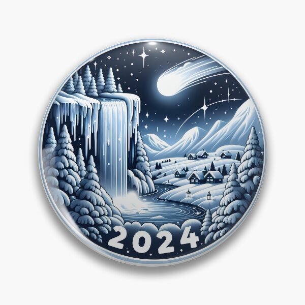 Item preview, Winter's Comet: Welcoming 2024 with Wonder designed and sold by nexanova369.