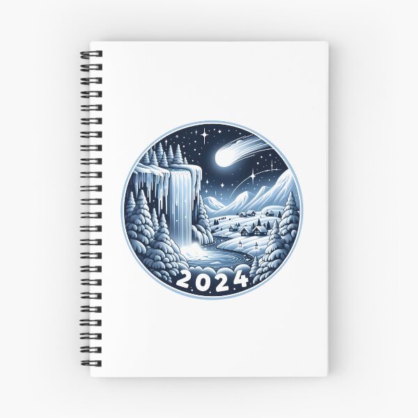 Item preview, Winter's Comet: Welcoming 2024 with Wonder designed and sold by nexanova369.