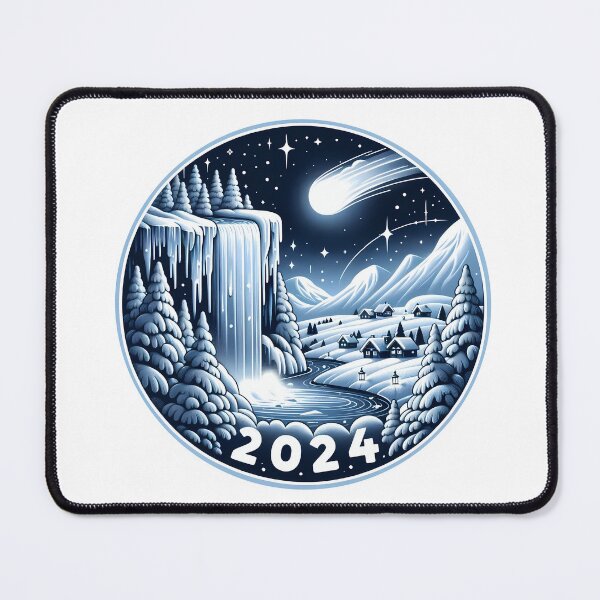 Item preview, Winter's Comet: Welcoming 2024 with Wonder designed and sold by nexanova369.