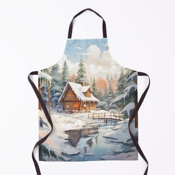 Item preview, Watercolor Whispers: A Winter Cabin in the Woods designed and sold by Shirtastically.