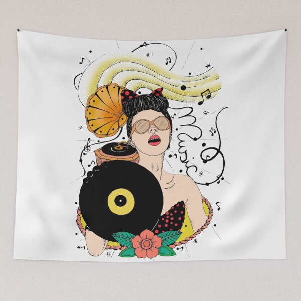 Item preview, Pin-Up Music designed and sold by Kamila Cavalcante de Lima.