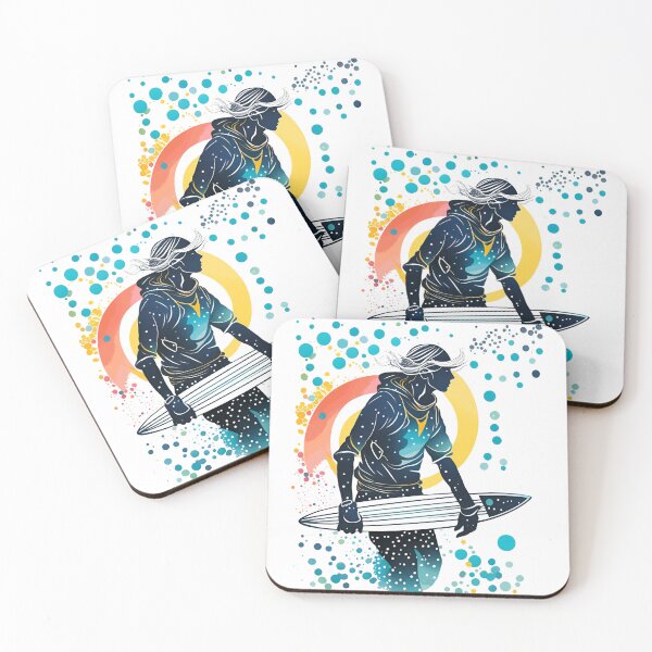 Item preview, Surfing with Bubbles and Dots designed and sold by Tw1nsAIArt.