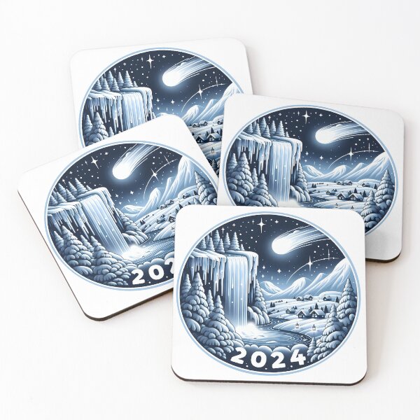 Item preview, Winter's Comet: Welcoming 2024 with Wonder designed and sold by nexanova369.