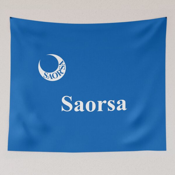 Item preview, Blue and White Scottish Gaelic Moultrie Flag 2 (bratach moultrie gaelic na h-Alba 2) designed and sold by JonathanR1994.