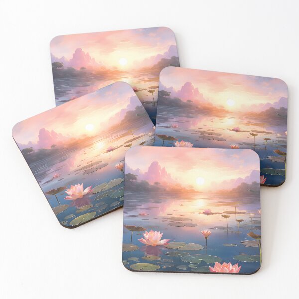 Item preview, Morning Serenity: A Lotus Pond in Watercolor designed and sold by Shirtastically.