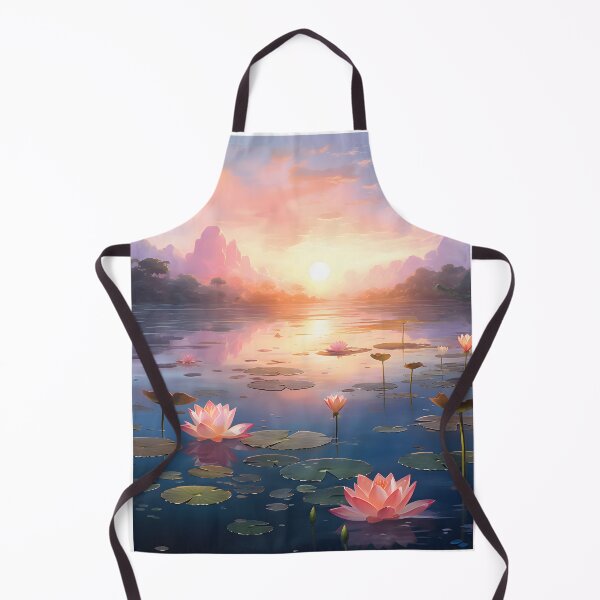 Item preview, Morning Serenity: A Lotus Pond in Watercolor designed and sold by Shirtastically.
