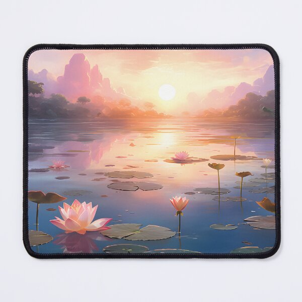 Item preview, Morning Serenity: A Lotus Pond in Watercolor designed and sold by Shirtastically.