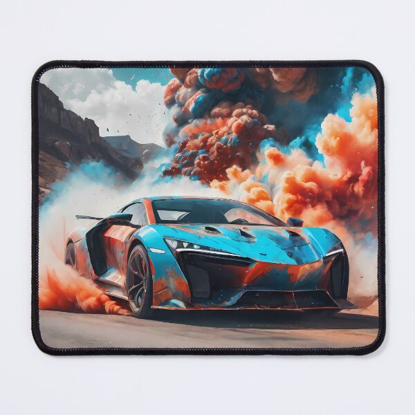 Item preview, Embark on a Chromatic Journey: Digital Art Inspired by Cars, Colored Clouds and Speed. designed and sold by Artedig.