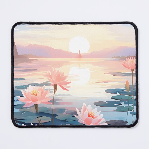 Item preview, Watercolor Whispers: A Lotus Pond at Sunrise designed and sold by Shirtastically.