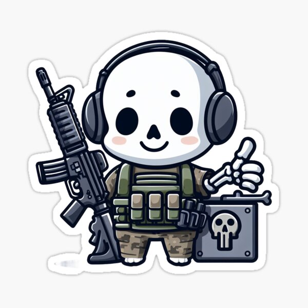 Tactical Ghost Sticker for Sale by spaceofbones