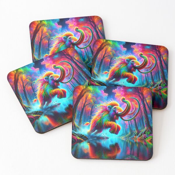 Item preview, Psychedelic Mastodon Leap designed and sold by Matt's Artificial Nature.