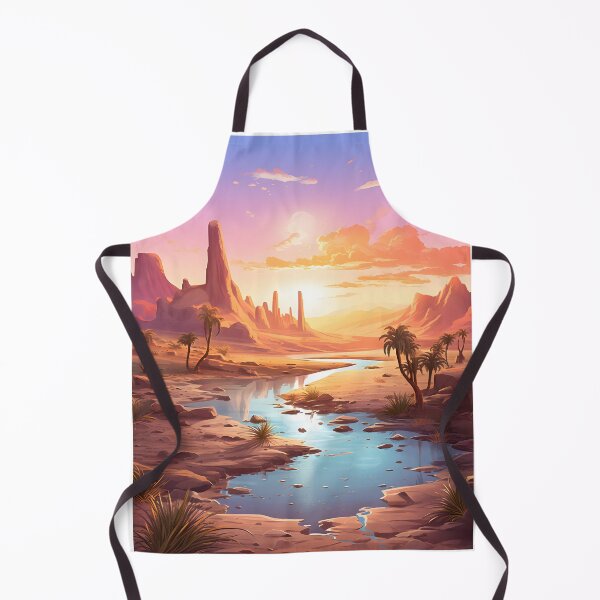 Item preview, Desert Mirage: A Watercolor Oasis at Sunset designed and sold by Shirtastically.