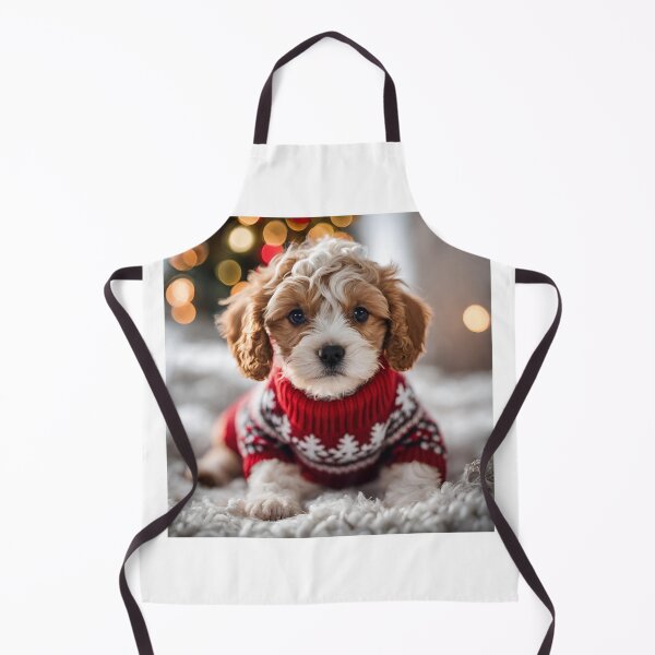 Item preview, Cavapoo in a Festive Knit designed and sold by ColourCove .