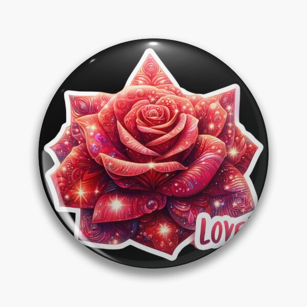 Item preview, Magical red rose saying "I love you" designed and sold by AI-Only Creations.