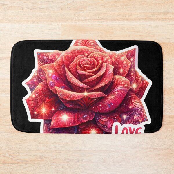 Item preview, Magical red rose saying "I love you" designed and sold by AI-Only Creations.