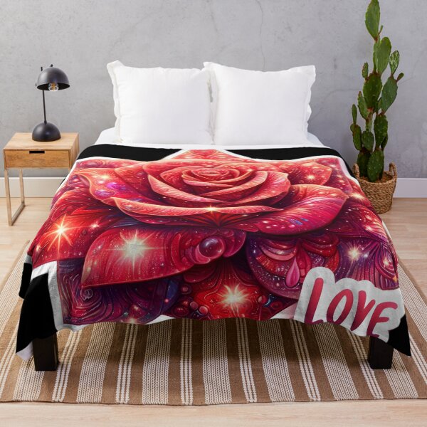 Item preview, Magical red rose saying "I love you" designed and sold by AI-Only Creations.