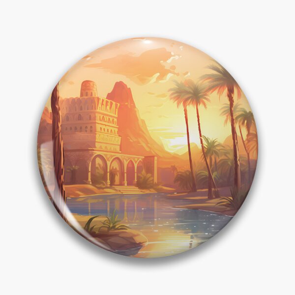Item preview, Oasis Enchantment: A Watercolor Desert Sunset designed and sold by Shirtastically.
