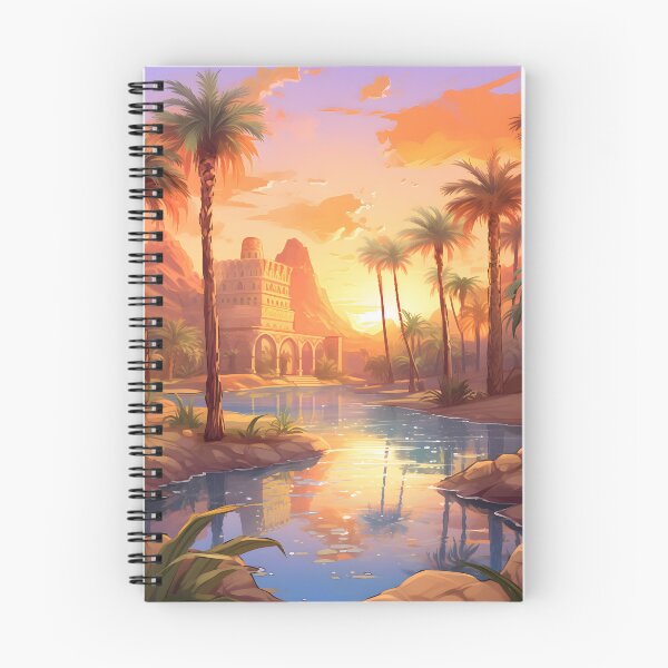 Item preview, Oasis Enchantment: A Watercolor Desert Sunset designed and sold by Shirtastically.