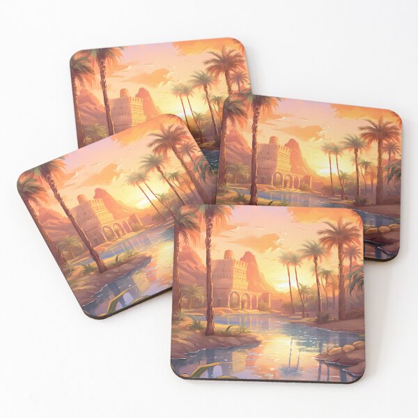 Item preview, Oasis Enchantment: A Watercolor Desert Sunset designed and sold by Shirtastically.
