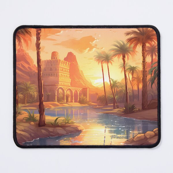 Item preview, Oasis Enchantment: A Watercolor Desert Sunset designed and sold by Shirtastically.