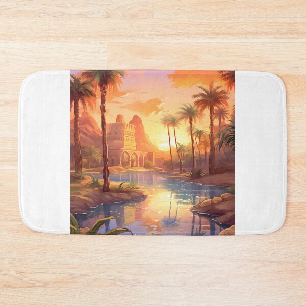 Item preview, Oasis Enchantment: A Watercolor Desert Sunset designed and sold by Shirtastically.