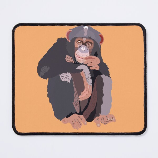 Item preview, C is for Chimp , Chimp Design – Dedicated Chimpanzee Care and Wildlife Keeper Artwork designed and sold by PrettylittlepastelUk.