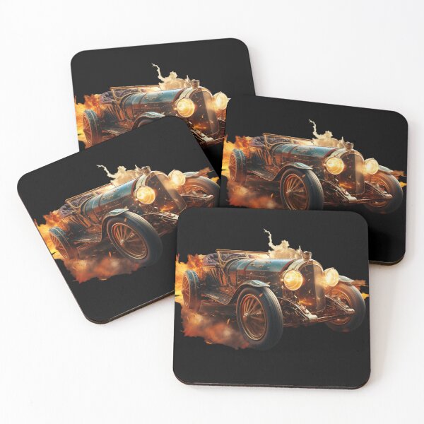 Item preview, Oldschool Car on Fire designed and sold by Sp3ctrumOfColor.