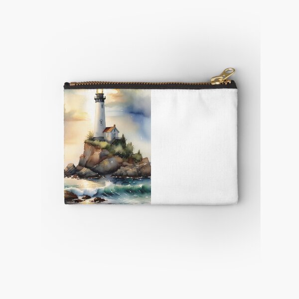 Item preview, Lighthouse Glow: A Dreamy Coastal Scene designed and sold by PanoramaPrints.
