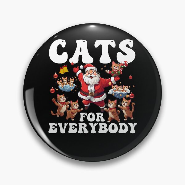 Item preview, Cats For Everybody - Christmas Funny Cat Santa designed and sold by smailjr.