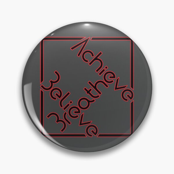 Item preview, Breathe, Believe, Achieve Red Mindful Motto designed and sold by Harlake.
