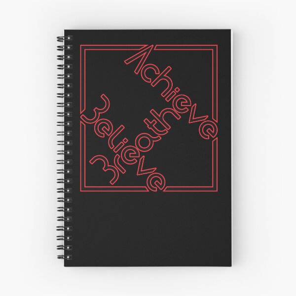 Item preview, Breathe, Believe, Achieve Red Mindful Motto designed and sold by Harlake.
