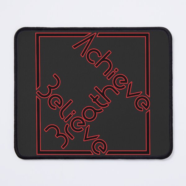 Item preview, Breathe, Believe, Achieve Red Mindful Motto designed and sold by Harlake.