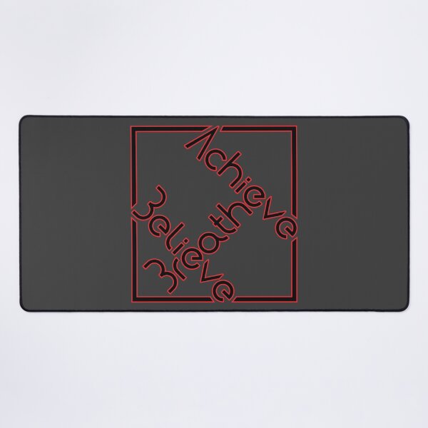 Item preview, Breathe, Believe, Achieve Red Mindful Motto designed and sold by Harlake.